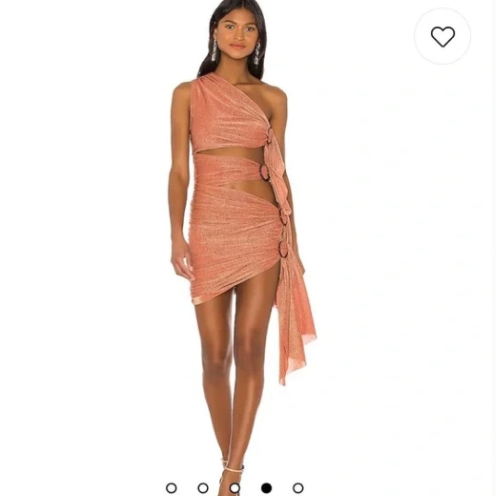Bronx and Banco Coral One-Shoulder Mini Dress